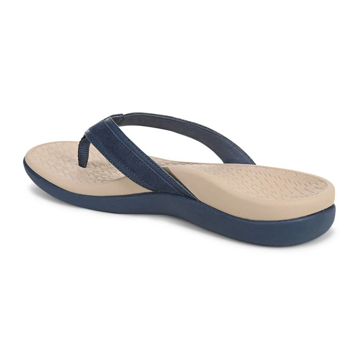 Vionic Tide 2.0 Sandal (Women) - Dark Denim Suede Sandal - Thong - The Heel Shoe Fitters