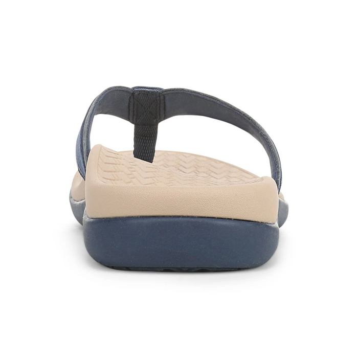 Vionic Tide 2.0 Sandal (Women) - Dark Denim Suede Sandal - Thong - The Heel Shoe Fitters