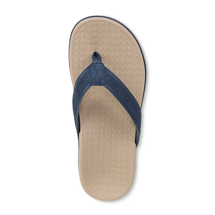Vionic Tide 2.0 Sandal (Women) - Dark Denim Suede Sandal - Thong - The Heel Shoe Fitters