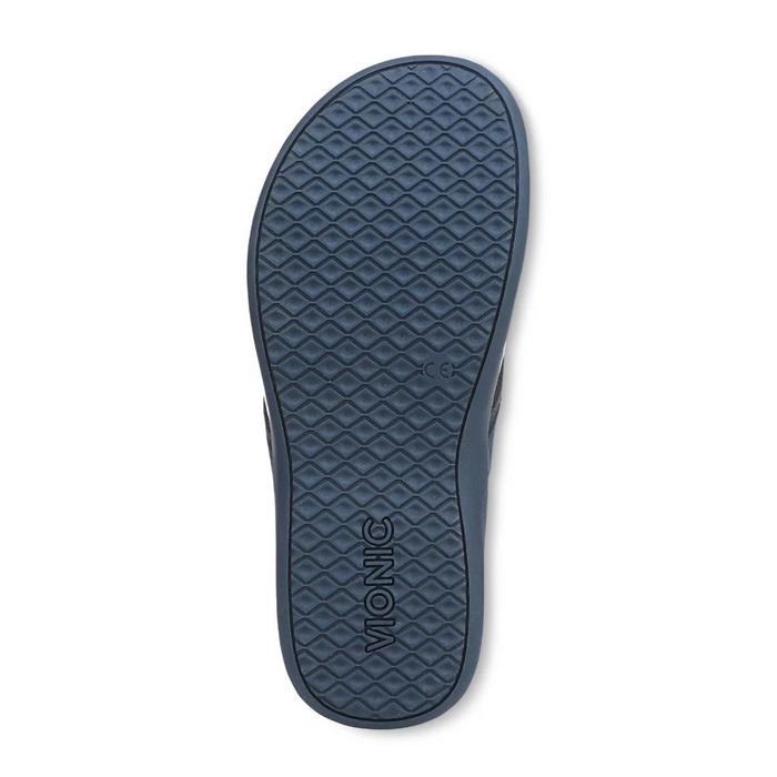 Vionic Tide 2.0 Sandal (Women) - Dark Denim Suede Sandal - Thong - The Heel Shoe Fitters