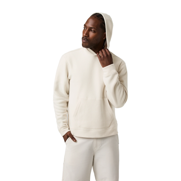 Vuori Beach Fleece Pullover Hoodie (Men) - Bone Heather Apparel - Top - Sweatshirt - The Heel Shoe Fitters