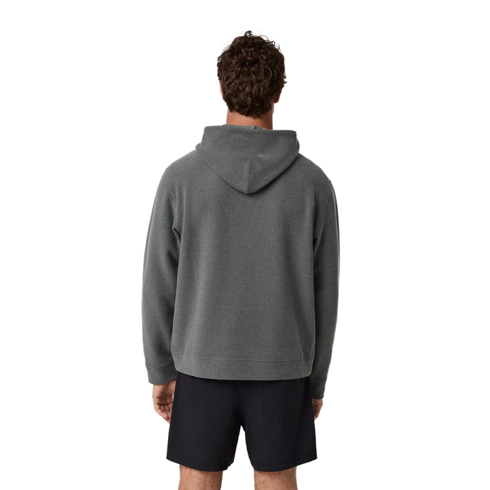 Vuori Beach Fleece Pullover Hoodie (Men) - Dark Pewter Heather Apparel - Top - Sweatshirt - The Heel Shoe Fitters