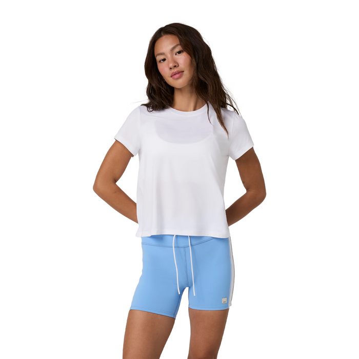 Vuori Energy Classic Tee (Women) - White Apparel - Top - ShortSleeve - The Heel Shoe Fitters