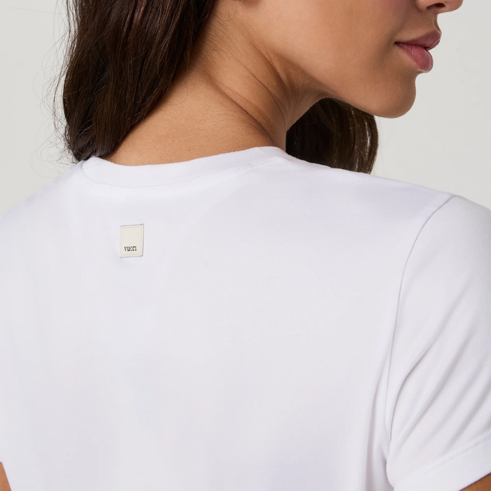 Vuori Energy Classic Tee (Women) - White Apparel - Top - ShortSleeve - The Heel Shoe Fitters