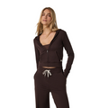 Vuori Halo Mini FZ Hoodie (Women) Apparel - Top - Sweatshirt - The Heel Shoe Fitters