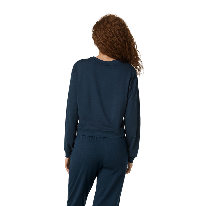 Vuori Halo Modern Crew (Women) - Blue Coast Heather Apparel - Top - Sweatshirt - The Heel Shoe Fitters