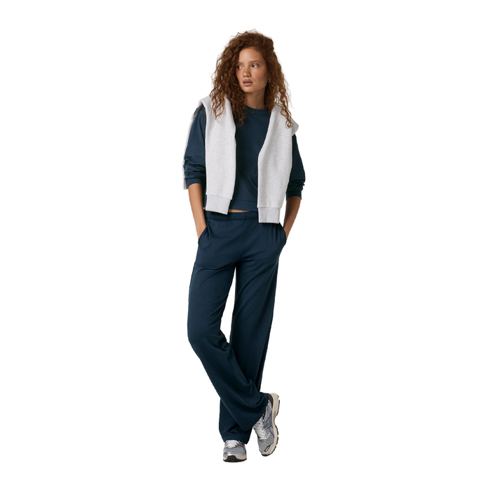 Vuori Halo Modern Crew (Women) - Blue Coast Heather Apparel - Top - Sweatshirt - The Heel Shoe Fitters