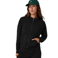 Vuori Halo Modern Full Zip (Women) - True Black Apparel - Top - Sweatshirt - The Heel Shoe Fitters