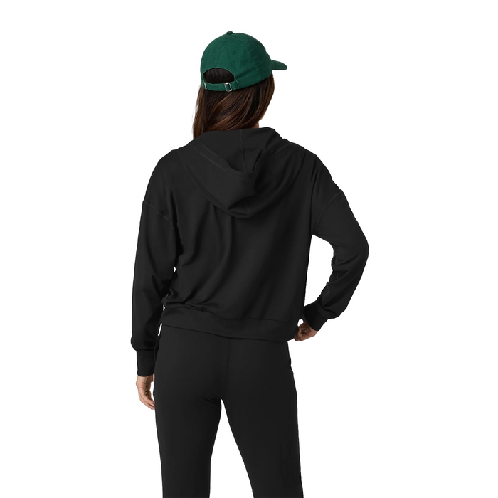 Vuori Halo Modern Full Zip (Women) - True Black Apparel - Top - Sweatshirt - The Heel Shoe Fitters