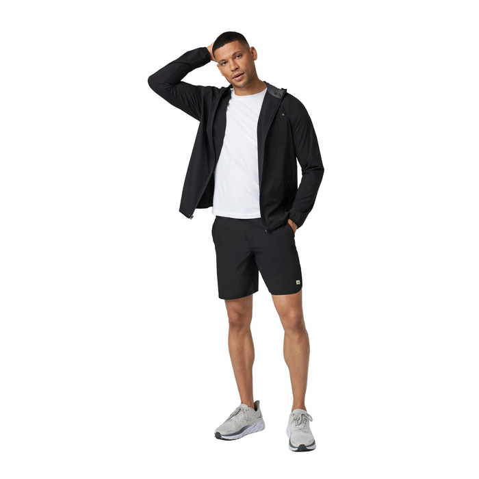 Vuori Outdoor Trainer Shell (Men) - Black Apparel - Top - Sweatshirt - The Heel Shoe Fitters