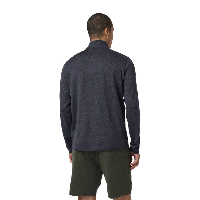 Vuori Ponto Mock Neck Half Zip (Men) - Charcoal Heather Apparel - Top - Sweatshirt - The Heel Shoe Fitters