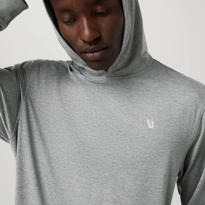 Vuori Ponto Pullover Hoodie (Men) - Grey Heather Apparel - Top - Sweatshirt - The Heel Shoe Fitters