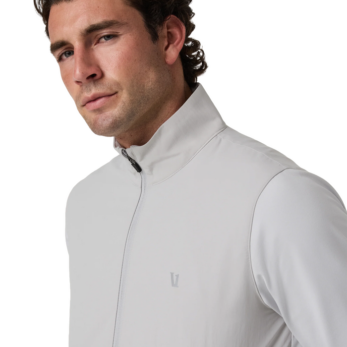 Vuori Sunday Element Half Zip (Men) - Frost Grey Apparel - Top - Sweatshirt - The Heel Shoe Fitters