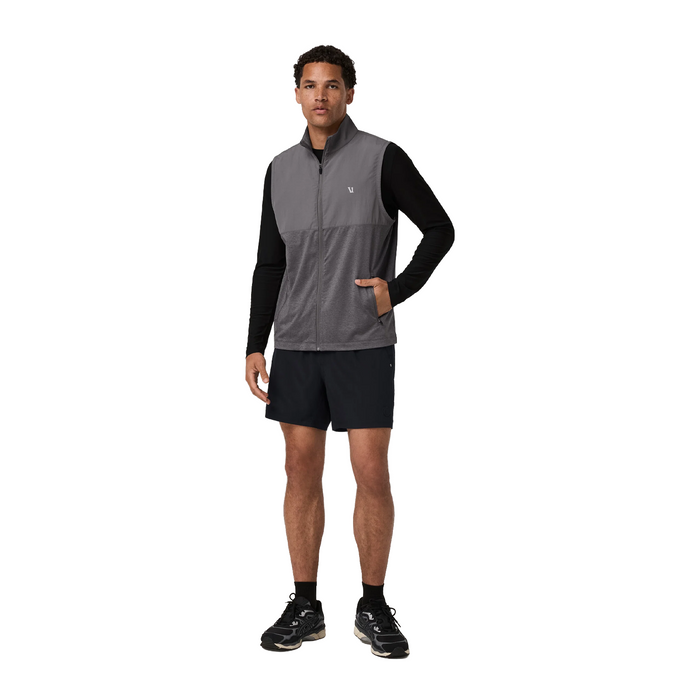 Vuori Sunday Element Vest (Men) - Gull Grey Heather Apparel - Top - Sweatshirt - The Heel Shoe Fitters