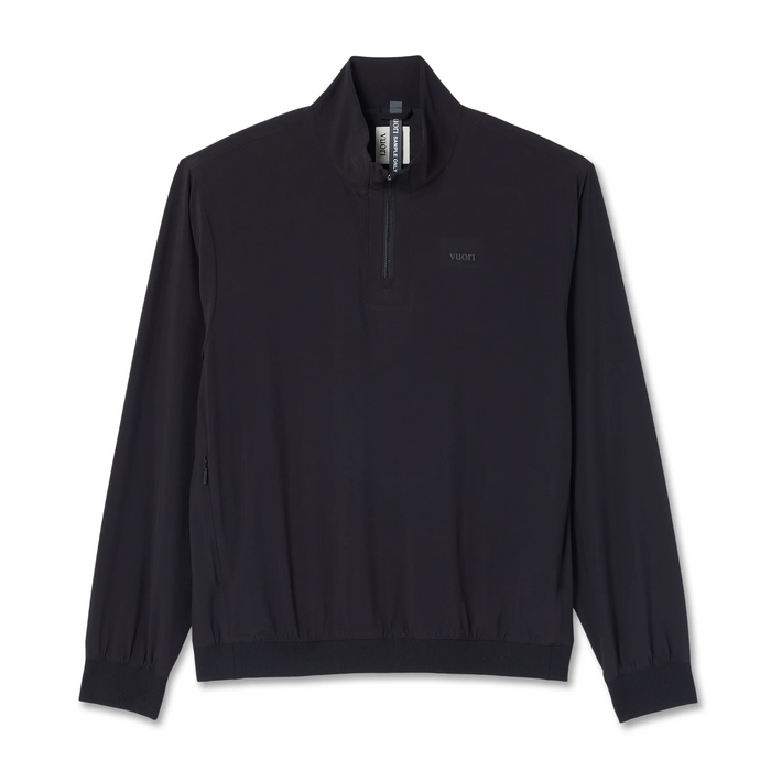 Vuori Venture 1/4 Zip (Men) - Black Apparel - Top - Sweatshirt - The Heel Shoe Fitters