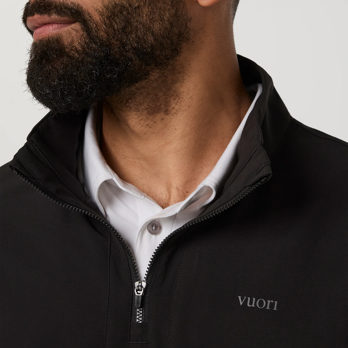 Vuori Venture 1/4 Zip (Men) - Black Apparel - Top - Sweatshirt - The Heel Shoe Fitters
