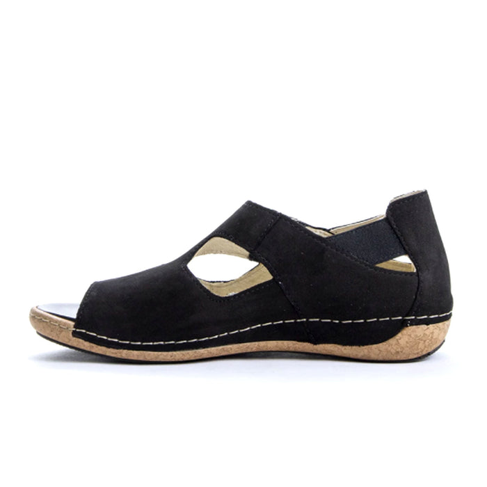 Waldlaufer Bailey 342004 Backstrap Sandal (Women) - Black Sandal - Backstrap - The Heel Shoe Fitters