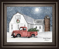 Wintry Weather By Billy Jacobs - Framed Print Wall Art - Dark Gray