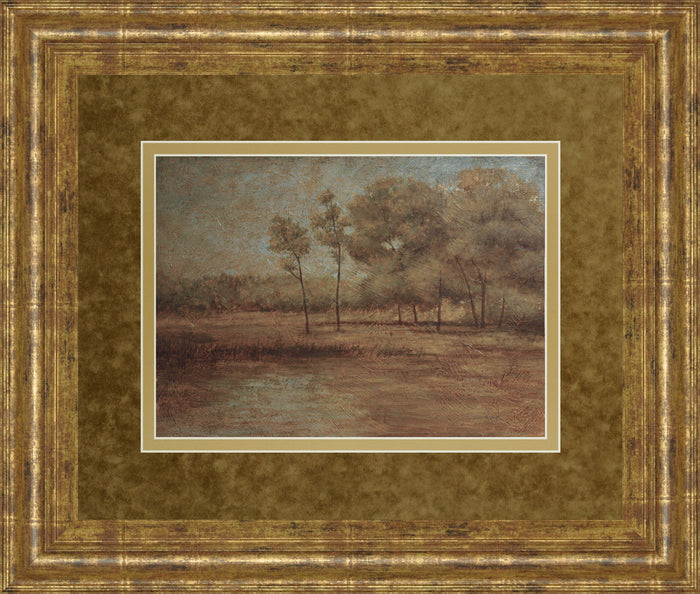 Woodland Solitude By Veronica Faust - Framed Print Wall Art - Light Brown