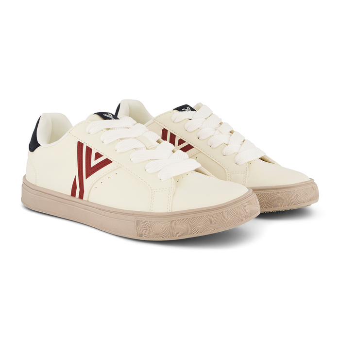 YY Nation Yimbus Cactus Sneaker (Men) - White/Red/Navy Athletic - Casual - Lace Up - The Heel Shoe Fitters