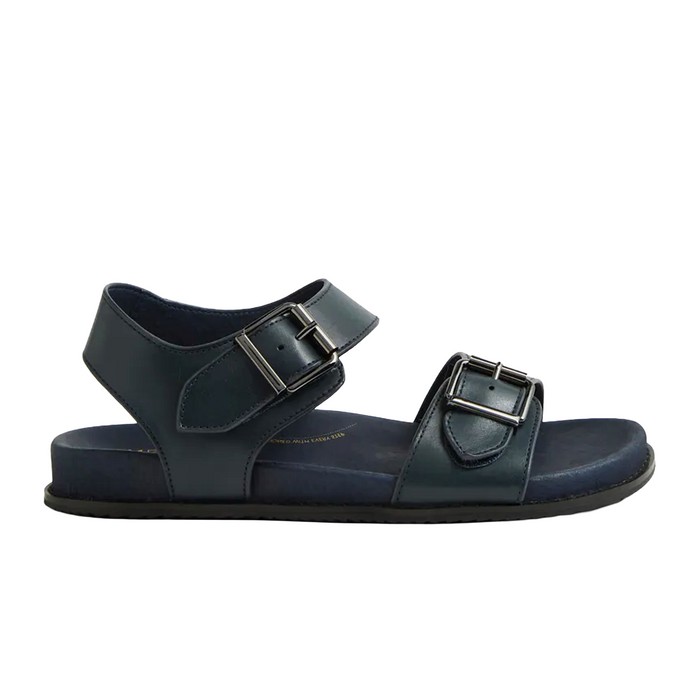 Ziera Hastice XF Backstrap Sandal (Women) - Dark Navy Leather Sandal - Backstrap - The Heel Shoe Fitters