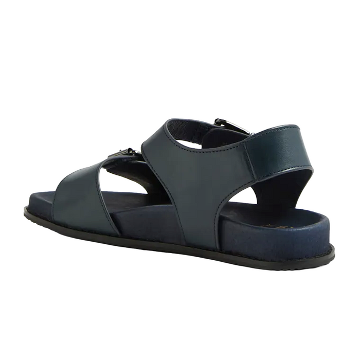 Ziera Hastice XF Backstrap Sandal (Women) - Dark Navy Leather Sandal - Backstrap - The Heel Shoe Fitters